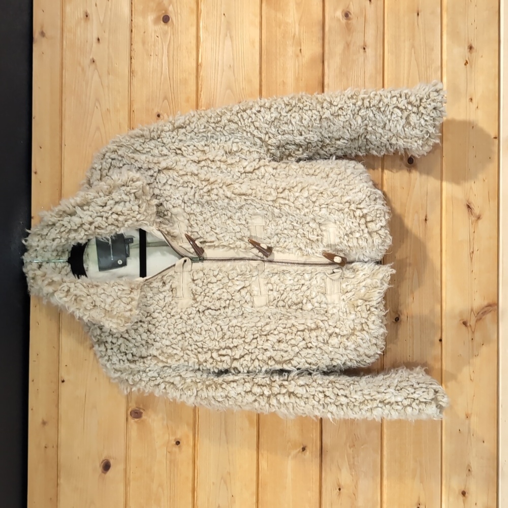 Anthropologie fur toggle button coat